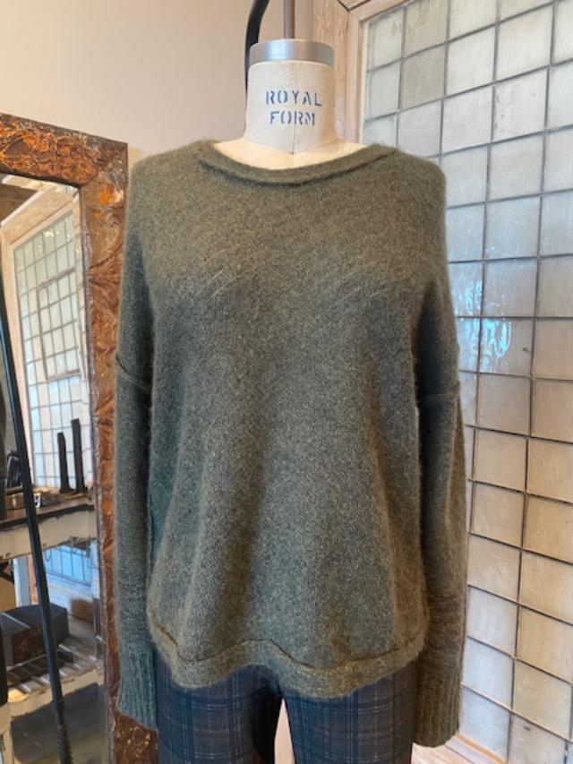 Paychi Guh Dreamy Two Tone Pullover Cashmere Sweater