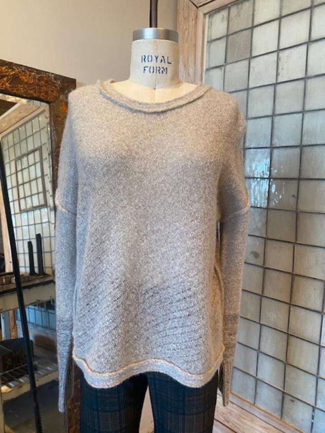 Paychi Guh Dreamy Two Tone Pullover Cashmere Sweater