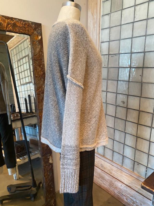 Paychi Guh Dreamy Two Tone Pullover Cashmere Sweater