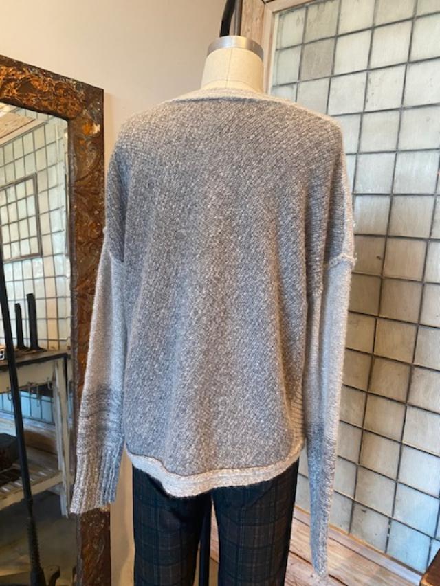 Paychi Guh Dreamy Two Tone Pullover Cashmere Sweater