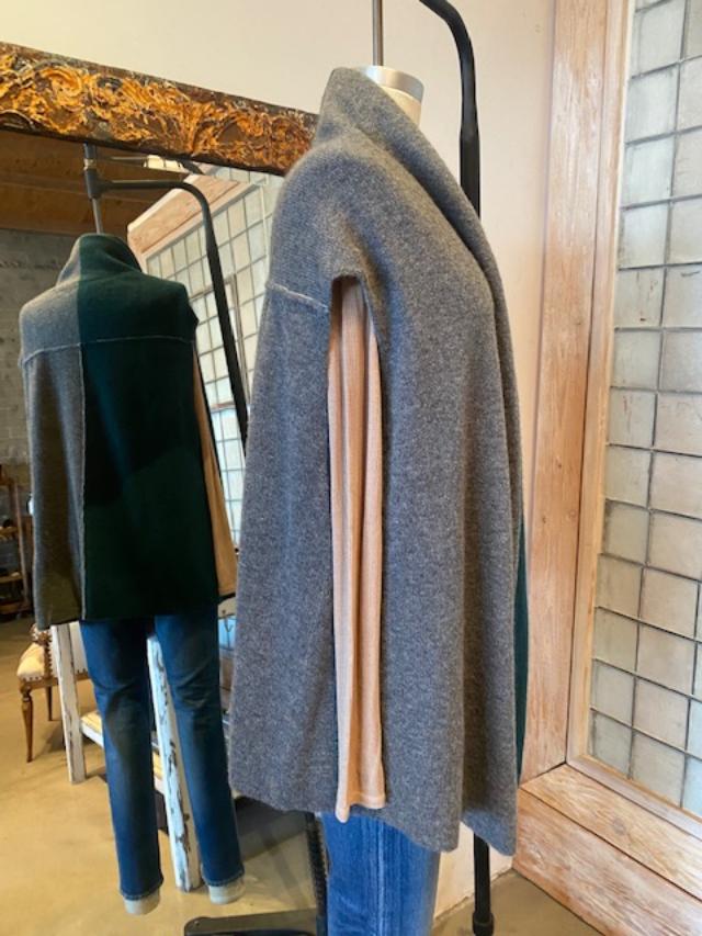 Paychi Guh Reversible Cashmere Color Block Vest
