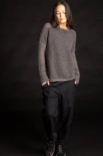 Paychi Guh Dreamy Two Tone Pullover Cashmere Sweater