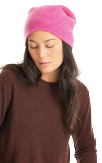 Paychi Guh Cashmere Slouchy Beanie