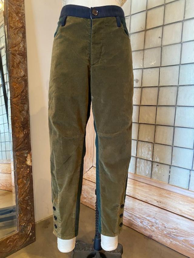 Umit Unal Velvet Taper Leg Pants