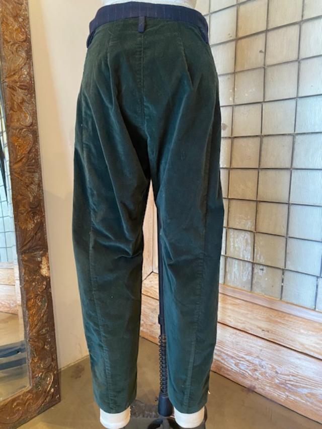 Umit Unal Velvet Taper Leg Pants