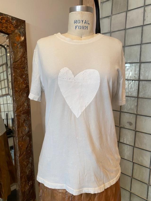 Hazel Brown Organic Cotton Heavy Heart Tee