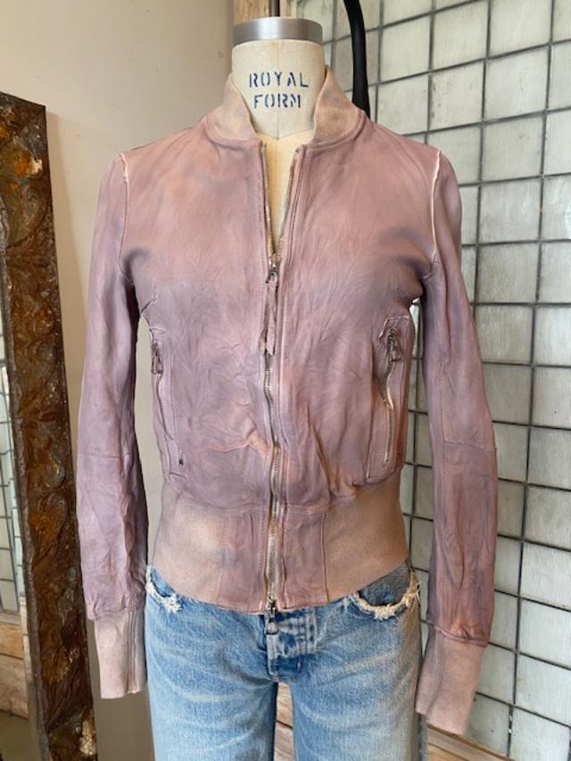 Marco Delli Leather Milano Bomber Jacket