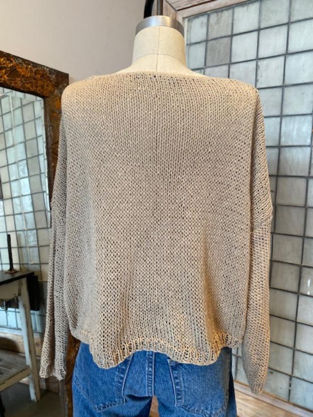 Umit Unal Cropped Knit Sweater