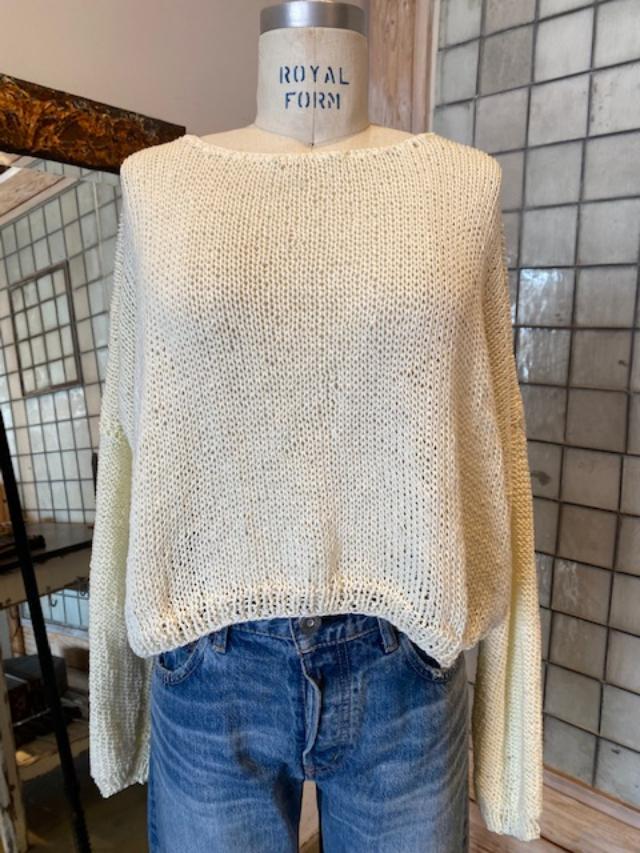 Umit Unal Cropped Knit Sweater