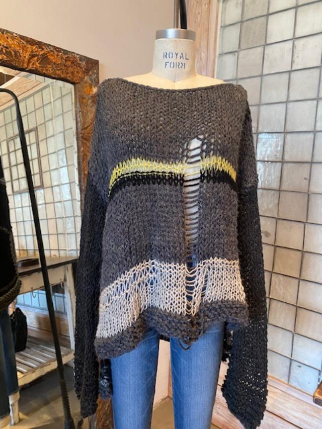 Umit Unal Open Knit Oversized Sweater