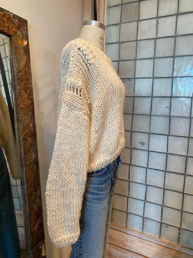 Umit Unal Cropped Heavy Knit Sweater