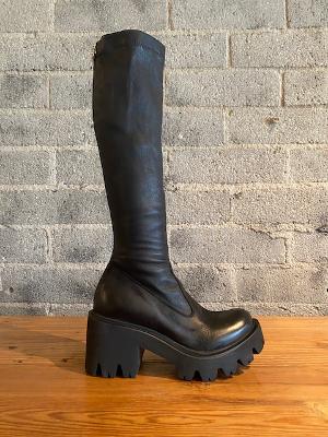 Tall Stretch Leather Boots – Minnie